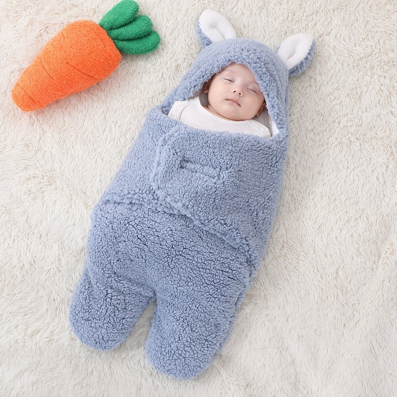 Bebé saco de dormir Ultra-suave y esponjoso de recién nacido manta de bebé niños niñas ropa de dormir infantil de Swaddle